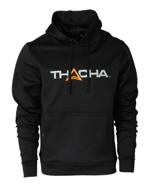 Thachagear Thacha Logo Hoodie Sweatshirt Black in Size Large