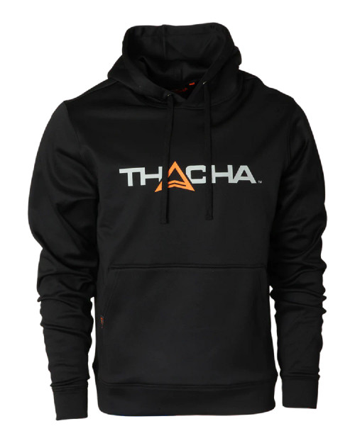 Thachagear Thacha Logo Hoodie Sweatshirt Black in Size X Large