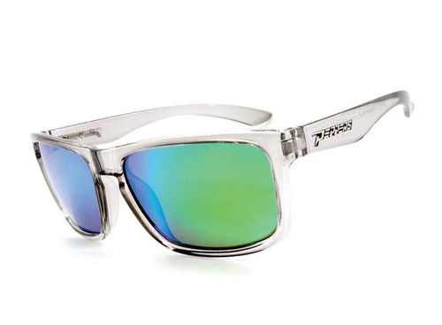 Peppers Sunset Blvd Clear Crystal with Brown-Ice Blue Polarized Sunglasses