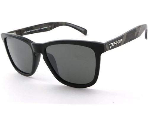Peppers Headwinds Grey Tortoise Matte Grey Temples with Smoke Polarized Lens Sunglasses