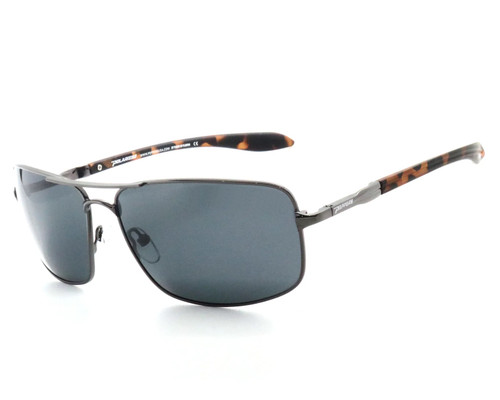 Peppers Molokai Shiny Black With Smoke Polarized Lens Sunglasses