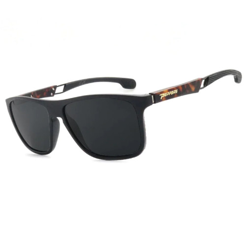 Peppers Wired Matte Black Rubber Finish With Smoke Polarized Lens Sunglasses