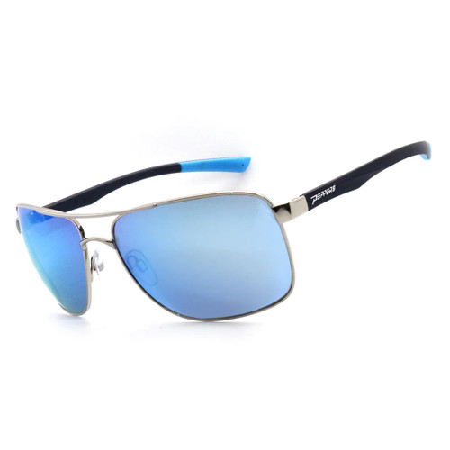 Peppers Barracuda Nickel Silver With Brown Polarized Lens Comes With Diamond Blue Mirror Sunglasses