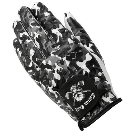 New TATTOO GOLF Cabretta Leather Men's Golf Glove - CAMO - MEDIUM/LARGE