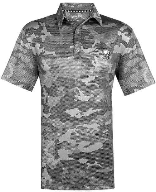 Tattoo Golf Grey Camo X Cool-Stretch Golf Shirt in Small