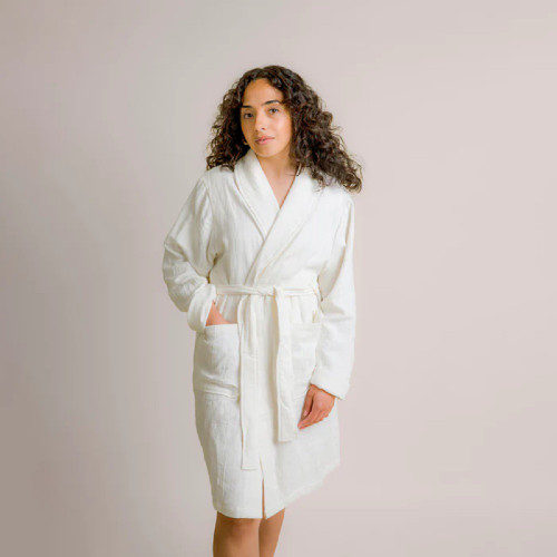 Purecare Dr. Weil Featherweight Robe Ecru In Size Large-X-Large
