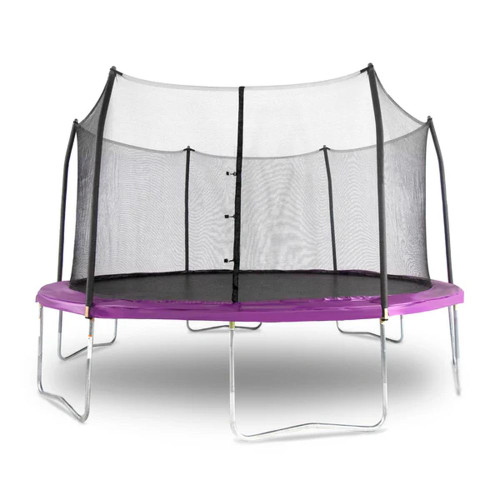 Skywalker 15' Round Trampoline With No Gap Enclosure Purple