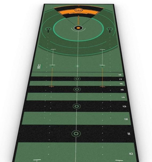 WellPutt Golf 8M/26FT High Speed Training Mat Grey/Charcoal