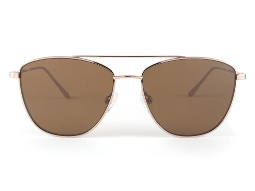 New Sundog Lorine Gold Frame / Brown FM Lens Sunglasses