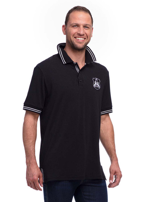 New Goode Rider Mens Ideal Black Polo Size M
