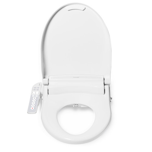 Brondell Swash Em417 Sidearm Bidet Seat With Warm Air Dryer Round White