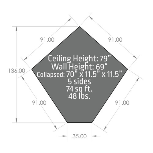 New Otter VORTEX PRO Lodge Thermal Hub "Full Door" Ice Fishing Shelter