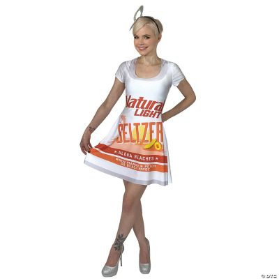 Rasta Imposta Natural Light Seltzer Aloha Beaches Skater Dress Costume Party