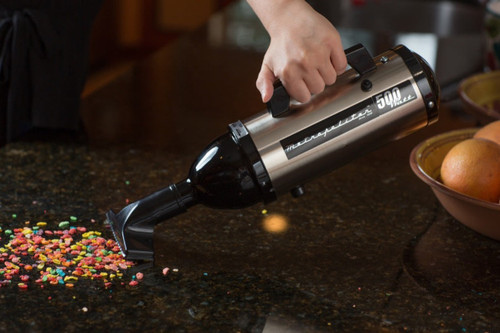 MetroVac Metropolitan Evolution Hand Vacuum, Nickel/Black Finish - VM6SB500T