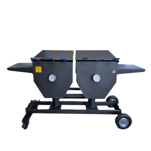 R&V WORKS 40" Tall Carbon Steel Material FF6 17-Gallon 6-Basket Fryer