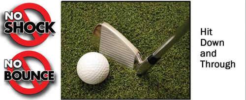 Big Moss Golf True Launch Plus Hitting Mat 4' x 5' for Indoor Simulator Practice Bay