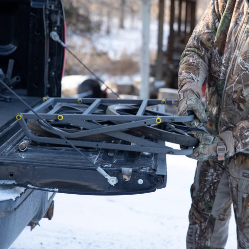 Rivers Edge Steel Wheels With Solid Rubber Tire Tri- Fold Design Game Cart