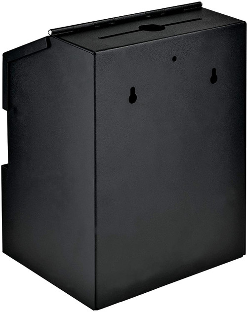 New Mail Boss Locking Steel Suggestion Box Key Drop Box, Black