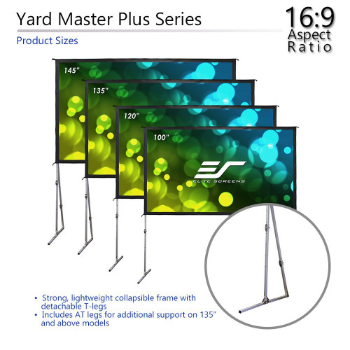 New EliteScreens 120" 16:9 Yard Master Plus Series 8K Ultra HD Projector Screen