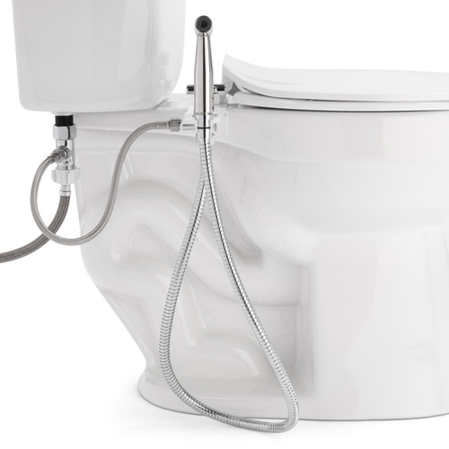 Brondell Cleanspa Luxury Hand-Held Bidet Holster With Integrated Shut Off White