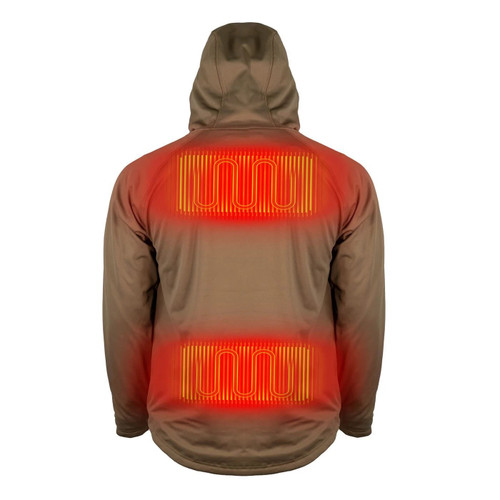 Mobile Warming Agarics Mens 7.4V battery Heated Pullover MOREL in SMALL Size