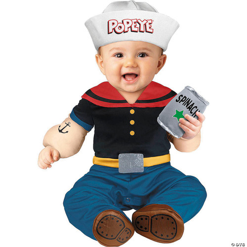 Popeye Costume 12-18Mo