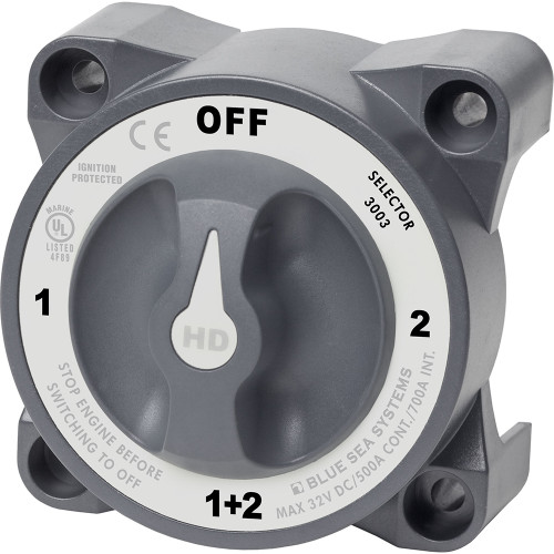 Blue Sea 3003 HD-Series Battery Switch Selector w/Alternator Field Dis... [3003]