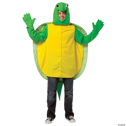 Rasta Imposta Turtle Costume, Green, One Size - One Size Fits Most