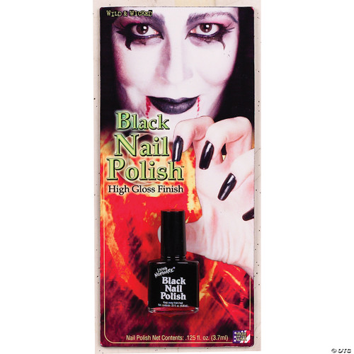 Costumes For All Occasions Fw9474Bk Nail Polish Black