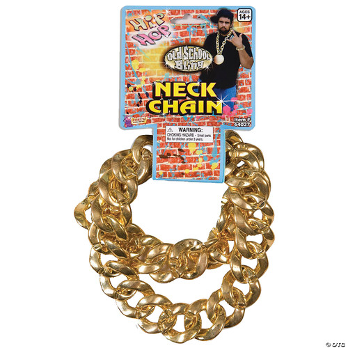 Big Link Neck Chain Costume - One Size Fits Most