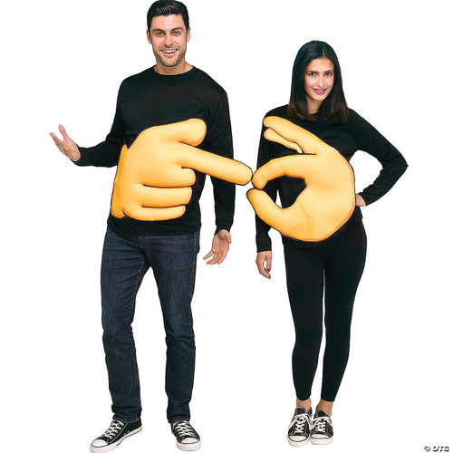 Fun World Men's OK & Pointer (Set) Adult Costume, Yellow, STD. Up to 6' / 200