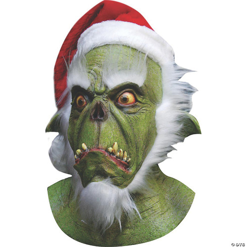 Ghoulish Productions Green Santa Horror Xmas Line Christmas Latex Mask