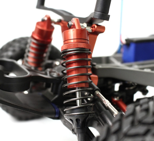 New Racers Edge Slash 2/4Wd Aluminum Front Shock Pr - Red