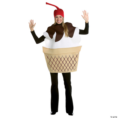 Ice Cream Sundae Adult Costume - One Size Fits Most