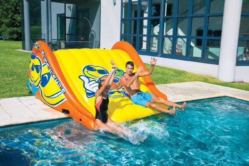 NEW World Of Watersports WOW SLIDE N SMILE 2 Lane Floating Water Slide