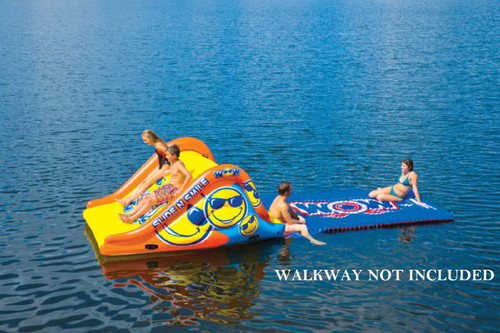 NEW World Of Watersports WOW SLIDE N SMILE 2 Lane Floating Water Slide
