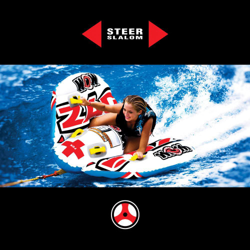 NEW World Of Watersports WOW 1-2 Person  Zig Zag Towable Water Tubing Tube