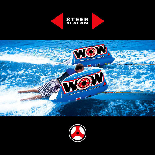 NEW World Of Watersports WOW 1-2 Person  Zig Zag Towable Water Tubing Tube