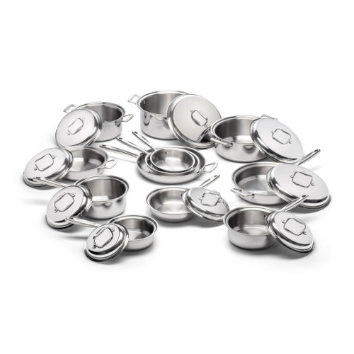 New 360 Cookware 21-Piece Stainless Steel Cookware Set