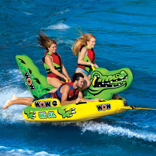NEW World Of Watersports WOW Big Al Alligator 4 Person Towable