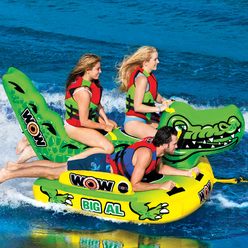 NEW World Of Watersports WOW Big Al Alligator 4 Person Towable