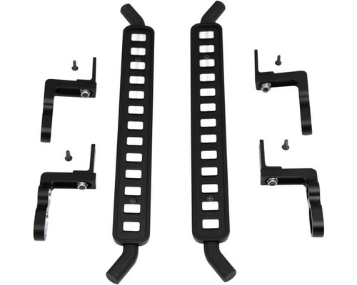 New Hot Racing Aluminum Ice Cube Style Rock Rail Side Step, 2Pcs Trx-4