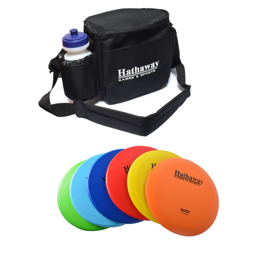 Bluewave Deluxe Disc Golf Starter Set with 6 Discs and Case