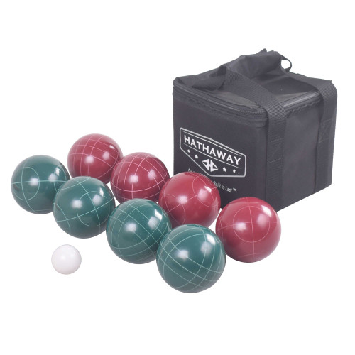 Bluewave Hathaway Resin Bocce Green and Red Ball Set