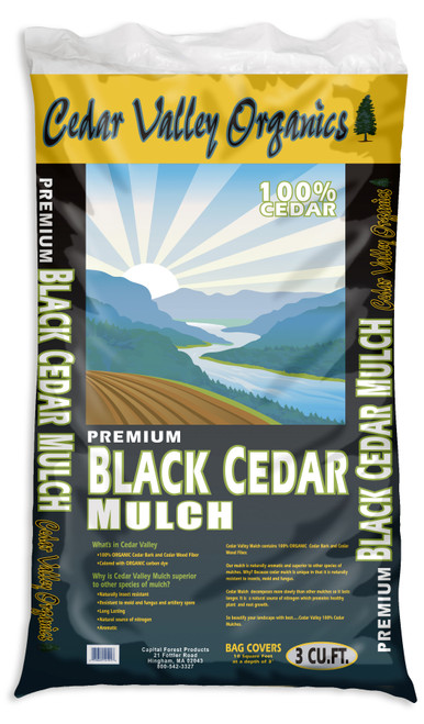 Capital Forest Products Black Cedar Mulch 3 Cu / Ft