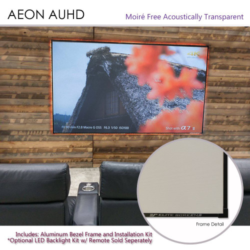 New EliteScreens Aeon, 138-inch 4K Home Theater Fixed Frame EDGEAR138WH2-WIDE