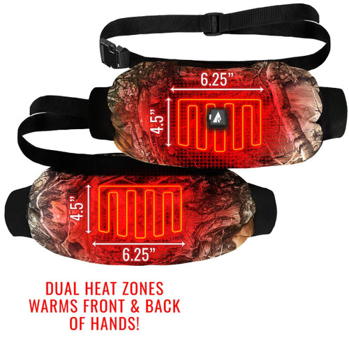 Actionheat 5V Machine Washable Battery Heated Hunting Camo Hand Warmer Muff