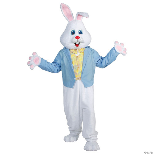 Easter Bunny with Blue Jacket and Yellow Faux Vest Costume
