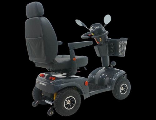 Shoprider Expedition XL4 Grey 4-Wheel Scooter With 350 lb. Weight Capacity