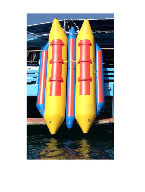 Island Hopper 6 Passenger 13' Banana Boat Side-By-Side Inflatable Towable